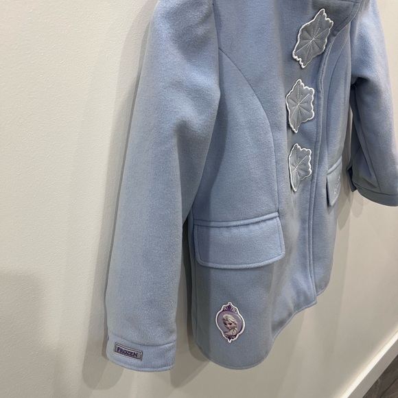 Disney Frozen Blue Kids Dress Coat - Picture 6 of 10